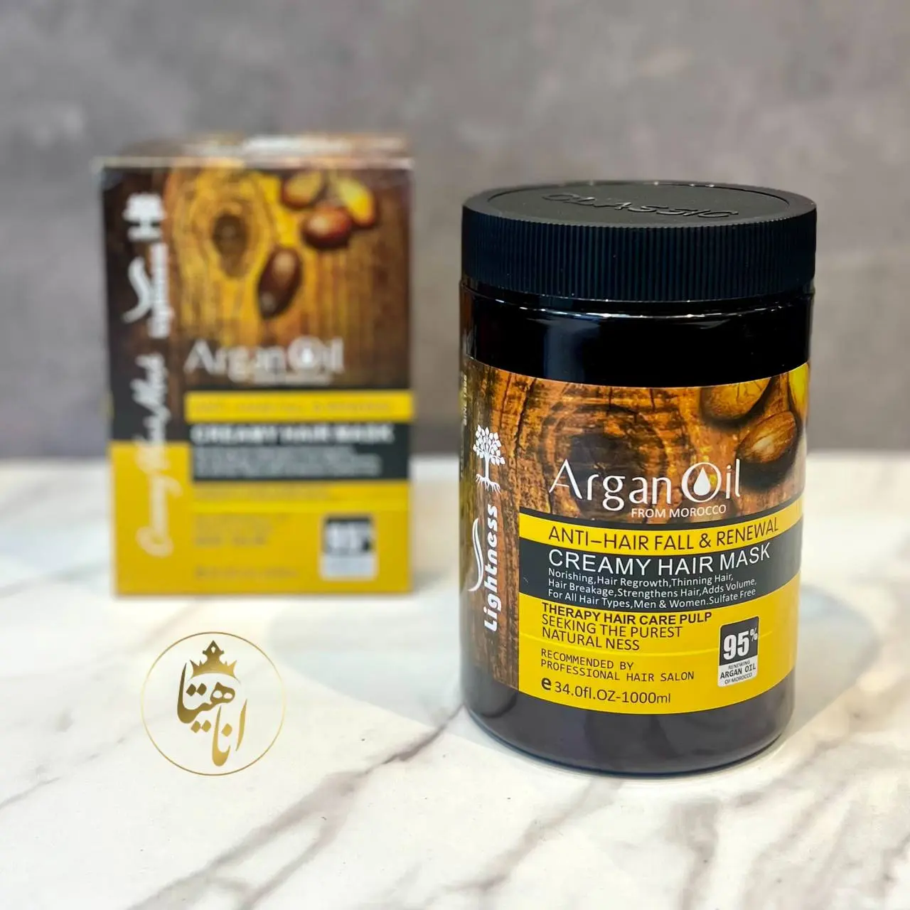 ماسک موبدون سولفات داخل حمام Argan Oil